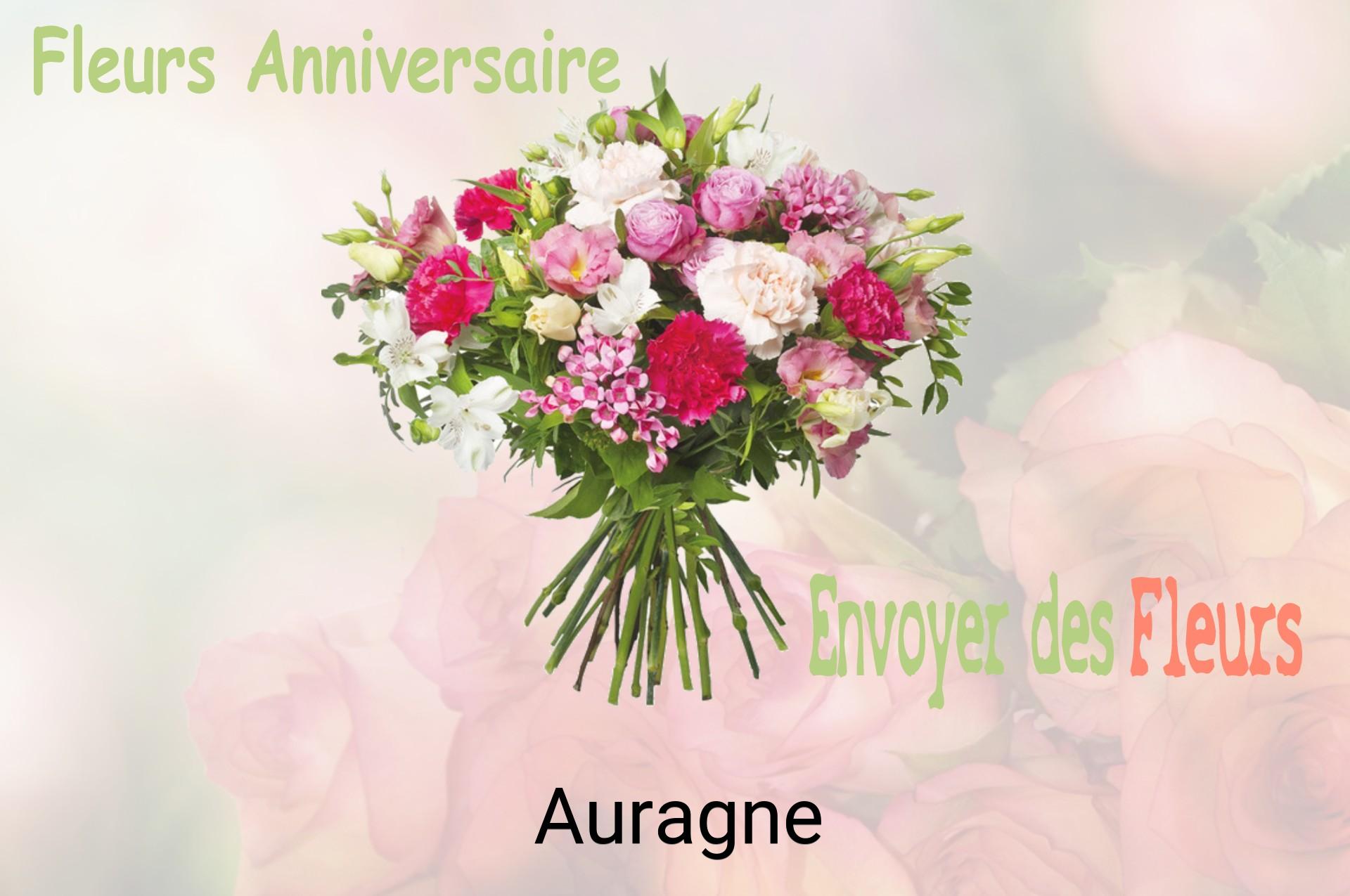 Bouquet de fleurs d’anniversaire livré à Auragne