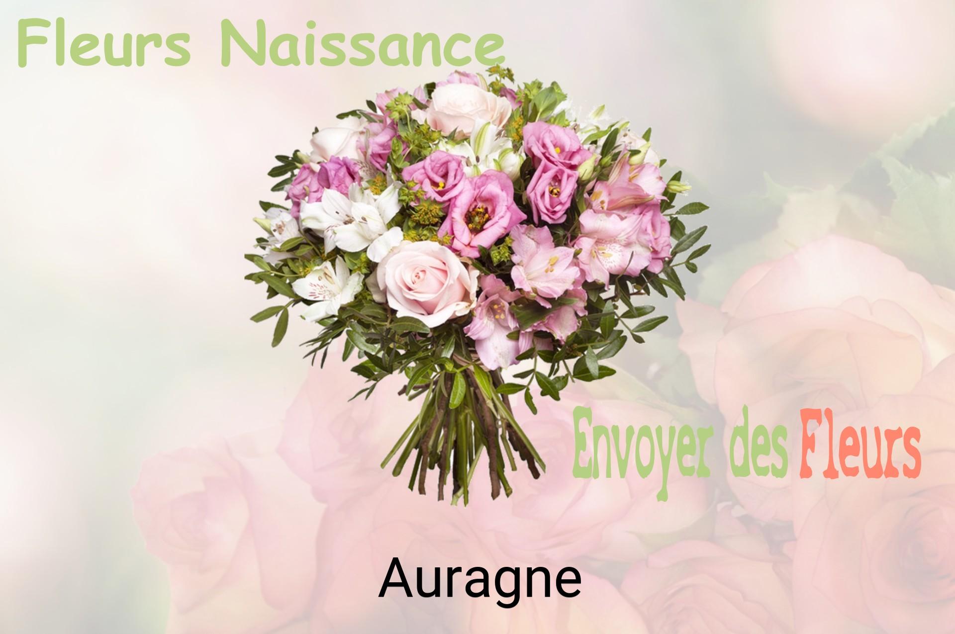 Bouquet de fleurs de naissance livré à Auragne